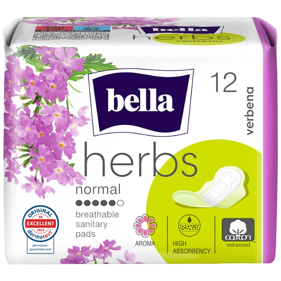 Bella Herbs Verbena Deo Fresh hygienické aromatizované slipové vložky s křidélky 12 kusů