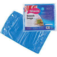 Niteola svačinové sáčky, HDPE, 20 × 30 cm, síla 12 µ, modré, 50 ks