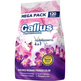Gallus prací prášek, 120 dávek, color, 6,6 kg