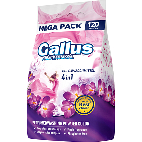 Gallus prací prášek, 120 dávek, color, 6,6 kg