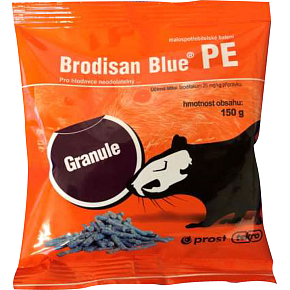 Brodisan Blue PE granule k hubení hlodavců sáček, 150 g
