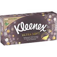 Kleenex Ultra Soft 3vrstvé papírové kapesníčky v krabičce, 64 ks