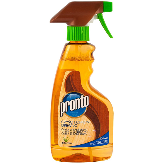 Pronto Aloe Vera čistič na dřevěné povrchy rozprašovač 375 ml