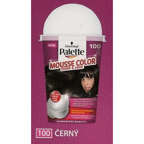 Schwarzkopf Palette Mousse Color Shake and color barva na vlasy 100 Černý