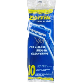 Zorrik Twin Blades jednorázový holicí strojek pro muže 2 břity 10 kusů