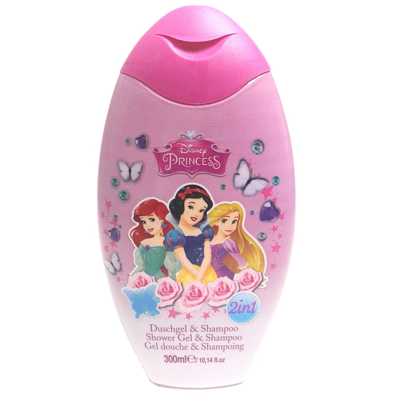 Disney Princess 2v1 šampon a sprchový gel pro děti 300 ml