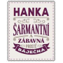 Albi Skládací taška na zip do kabelky se jménem Hanka 42 x 41 x 11 cm