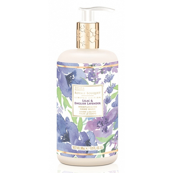Baylis & Harding Šeřík a Anglická levandule tekuté mýdlo na ruce dávkovač 500 ml