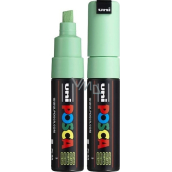 Posca Univerzální akrylátový popisovač se širokým,seříznutým hrotem 8 mm Světle zelená PC-8K
