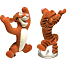 Disney Medvídek Pú Mini figurka - Tygřík roztažené packy s otevřenou pusou, 1 kus, 5 cm