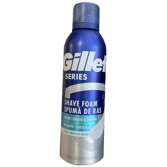 Gillette Series Sensitive Cool pěna na holení pro muže 200 ml