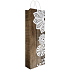 Dárková taška papírová na láhev 12 x 36 x 9 cm s glitry vločky, vánoční