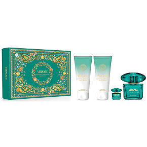 Versace Emerald parfémovaná voda 90 ml + tělové mléko 100 ml + sprchový gel 100 ml + parfémovaná voda 5 ml, dárková sada pro ženy