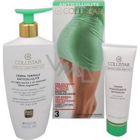 Collistar Anticellulite Thermal Cream termální krém proti celulitidě 400 ml + Rassodante intenzivní zpevňující krém 100 ml, kosmetická sada