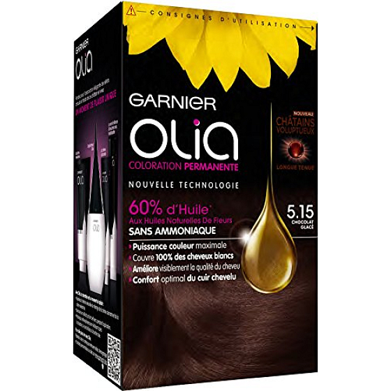 Garnier Olia barva na vlasy bez amoniaku 5.15 Ledová hnědá