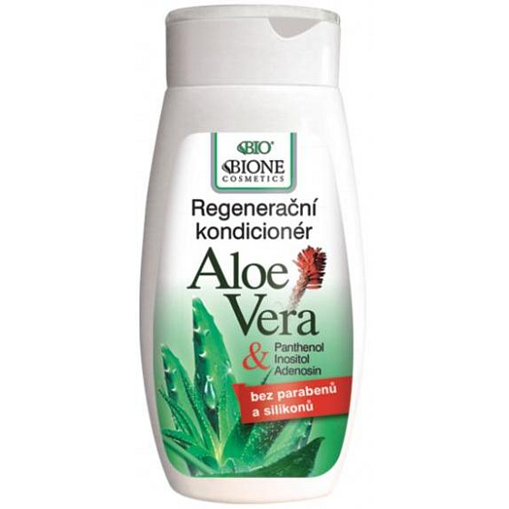 Bione Cosmetics Aloe Vera & Panthenol kondicionér pro všechny typy vlasů 260 ml