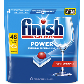 Finish tablety do myčky All in 1 Max Lemon, 48 ks