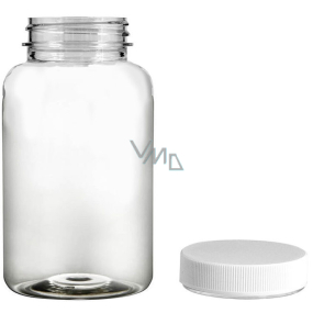 Lahvička průhledná plastová, s uzávěrem 100 ml