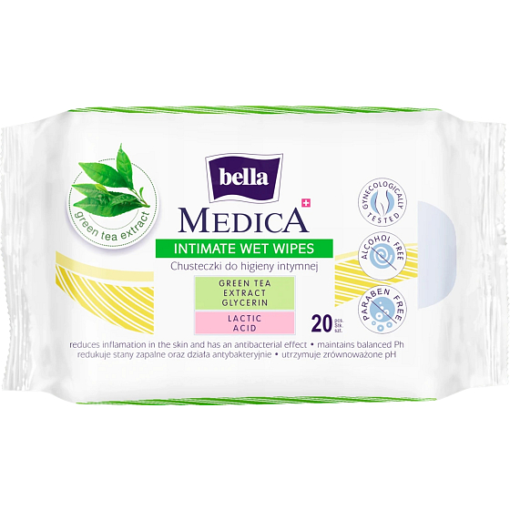 Bella Medica intimní vlhčené ubrousky 20 kusů