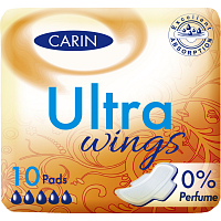 Carin Ultra Wings dámské vložky, 10 ks