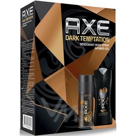 Axe Dark Temptation deodorant sprej 150 ml + sprchový gel 250 ml, kosmetická sada