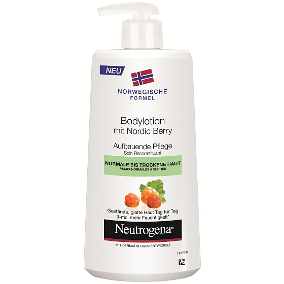 Neutrogena Nordic Berry výživné tělové mléko pro suchou pokožku 250 ml