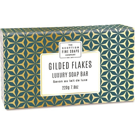 Scottish Fine Soaps Pozlacené vločky třikrát jemně mleté toaletní mýdlo 220 g