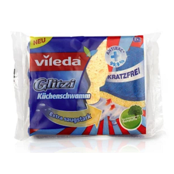 Vileda Glitzi Antibakteriální houba na nádobí 2 kusy