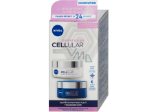 Nivea Cellular Expert Filler OF15 denní krém proti stárnutí 50 ml + noční krém proti stárnutí 50 ml, duopack