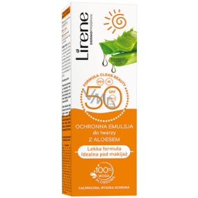 Lirene SC SPF50 ochranná pleťová emulze s Aloe vera 50 ml