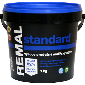 REMAL Standard vysoce prodyšná barva na zeď, 1 kg REMAL Standard vysoce prodyšná barva na zeď, 1 kg