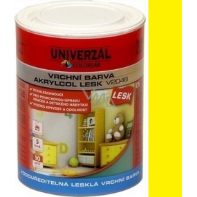 Colorlak Akrylcol Lesk V2046 vodouředitelná lesklá vrchní barva Žlutá medová 0,6l