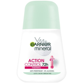Garnier Mineral Action Control Thermic 72h kuličkový antiperspirant deodorant roll-on pro ženy 50 ml