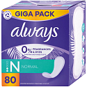 Always Normal Fresh Protection slipové intimní vložky bez parfemace 80 kusů