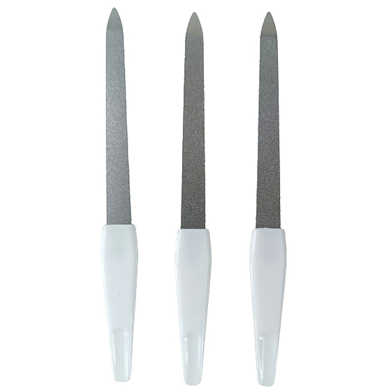 Pilník na nehty kovový oboustranný 15 cm 3 kusy