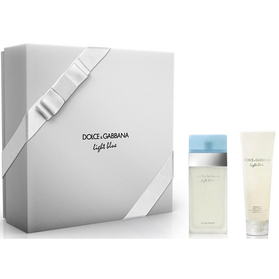 Dolce & Gabbana Light Blue toaletní voda pro ženy 50 ml + tělový krém 100 ml, dárková sada