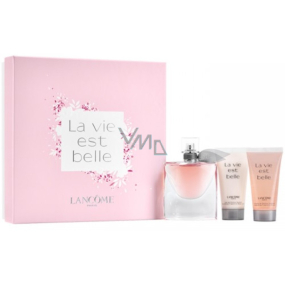 Lancome La Vie Est Belle parfémovaná voda pro ženy 50 ml + tělové mléko 50 ml + sprchový gel 50 ml, dárková sada