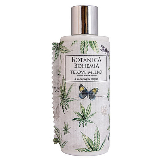 Bohemia Gifts Botanica Konopný olej tělové mléko pro všechny typy pokožky 200 ml