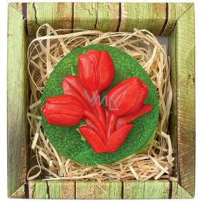 Bohemia Gifts Tulipán ručně vyráběné toaletní mýdlo v krabičce 75 g