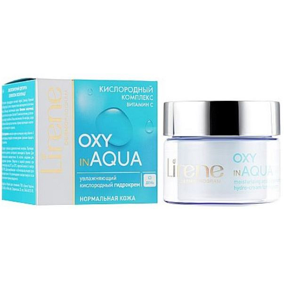 Lirene Oxy in Aqua hydratační, okysličující denní hydro krém pro normální pleť 50 ml