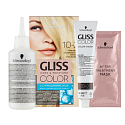 Schwarzkopf Gliss Color barva na vlasy 10-2 Přirozená chladná blond 2 x 60 ml