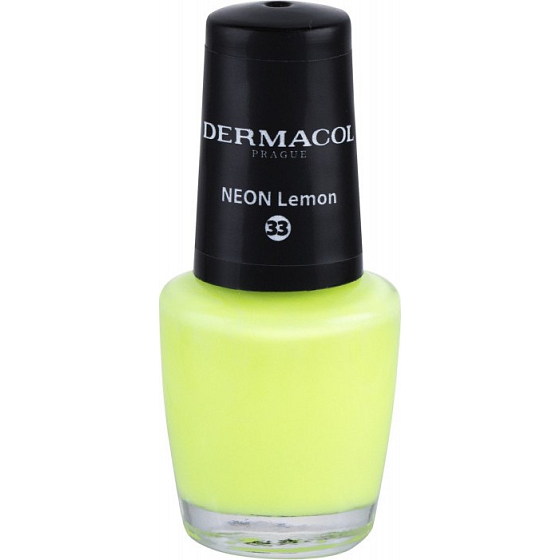 Dermacol Neon Nail Polish Neonový lak na nehty 33 Neon Lemon 5 ml