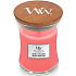 WoodWick Melon & Pink Quartz - Meloun a růžový křemen vonná svíčka s dřevěným knotem a víčkem sklo střední 275 g