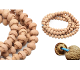 Lotus Bodhi 108 Mala, přírodní lotosový náhrdelník 108 + 6 buddhistických modlitebních korálků 9,5 mm - mír, požehnání