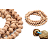 Lotus Bodhi 108 Mala, přírodní lotosový náhrdelník 108 + 6 buddhistických modlitebních korálků 9,5 mm - mír, požehnání