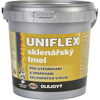 Uniflex olejový sklenářský tmel, přetíratelný, 6 kg