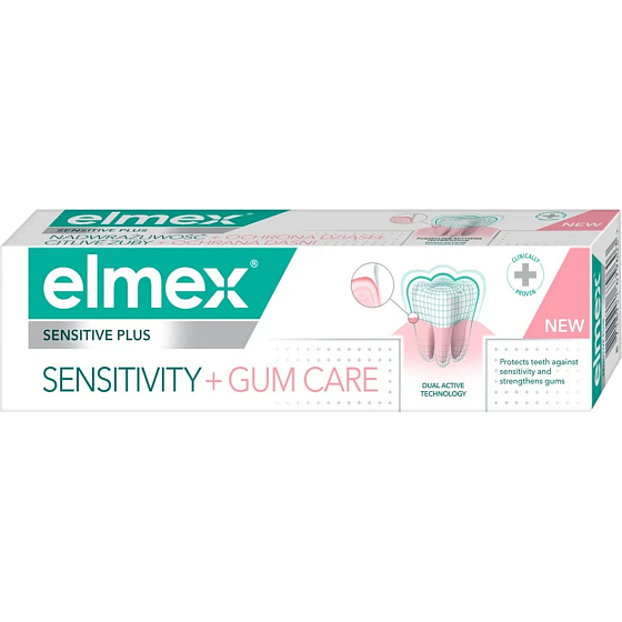 Elmex Sensitive Plus Sensitivity + Gum Care zubní pasta 75 ml