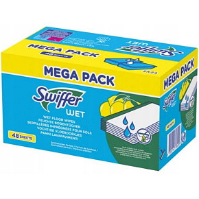 Swiffer vlhčené utěrky na podlahu Citrus Fresh, 48 ks