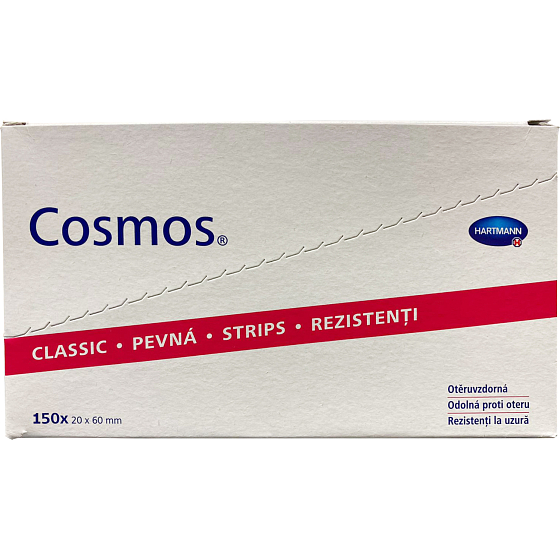 Cosmos Pevná Strips náplast, 8 × 4 cm, 150 ks