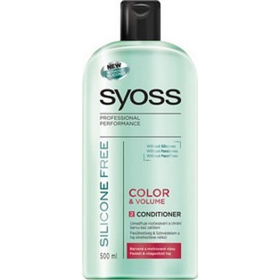 Syoss Color & Volume Silicone Free kondicionér na vlasy bez silikonů 500 ml